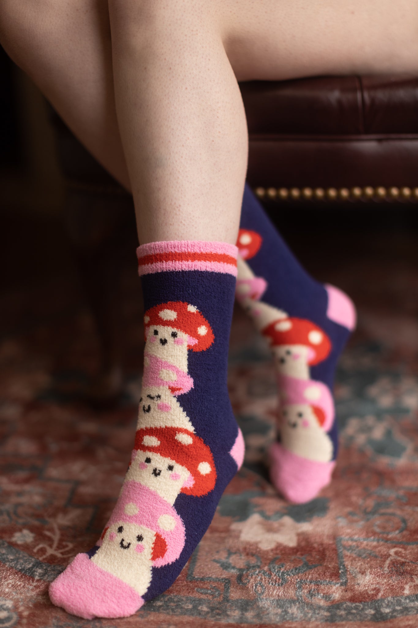 Magic Mushrooms Slipper Socks
