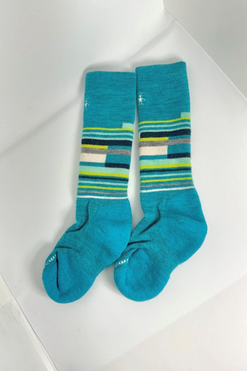 Kids Capri Stripe Wintersport Wool Knee High