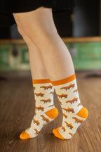 Capybara Orange Bamboo Crew