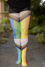 Progress Flag Printed Tights