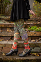 Birds Printed Tights
