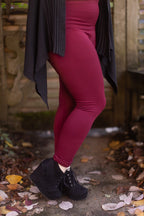 Plus Size High Waisted Fleece Lined Leggings