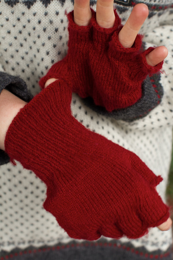 Knit Fingerless Gloves