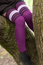 Dreamy Striped OTK Tube Socks
