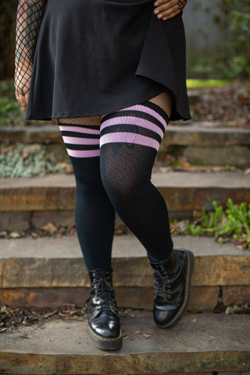 Longer Americana Thigh High Socks