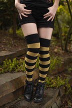 Striped Extraordinary Thigh High Socks