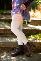 XL Foot Americana Thigh High Long Socks