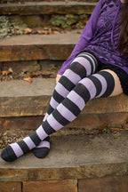 Striped Extraordinary Thigh High Socks