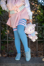 Longer Americana Thigh High Socks