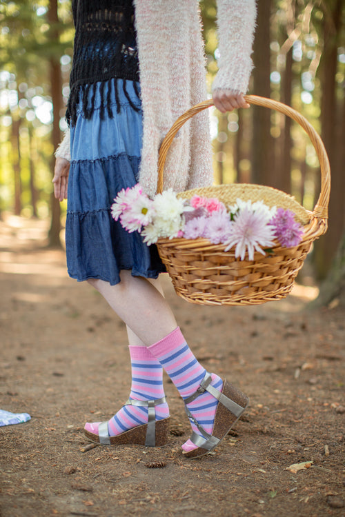 Pride Stripes Cotton Crew Socks