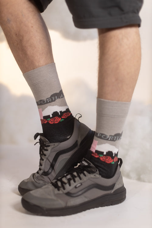 Portland Rose Crew Socks