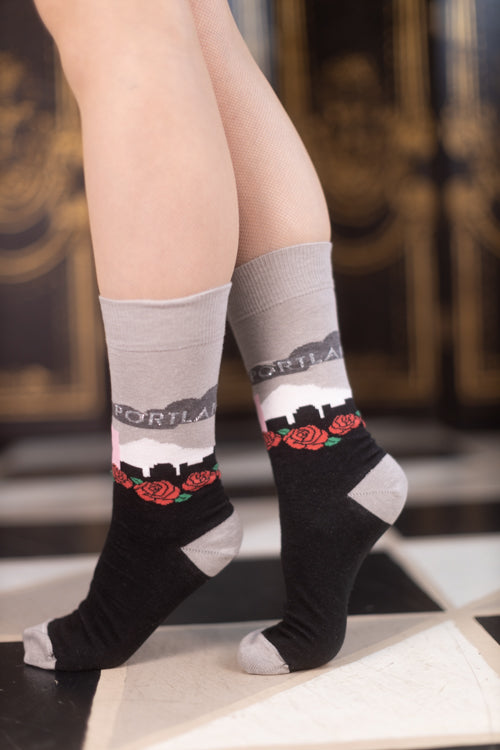 Portland Rose Crew Socks