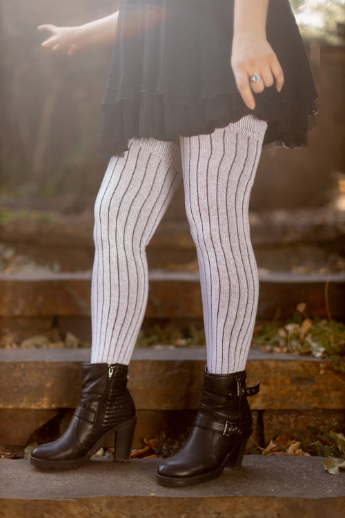 Pinstripe Thigh High