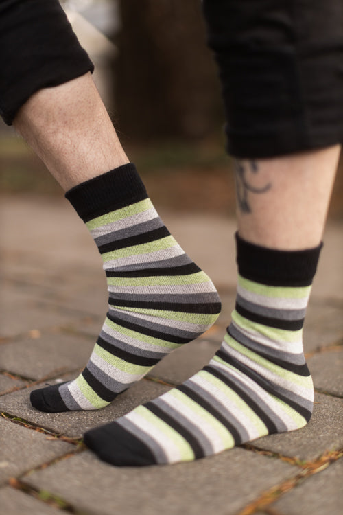 Pride Stripes Cotton Crew Socks