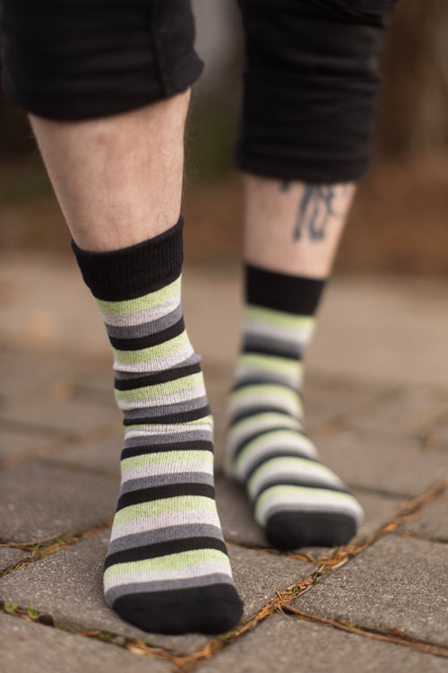 Pride Stripes Cotton Crew Socks
