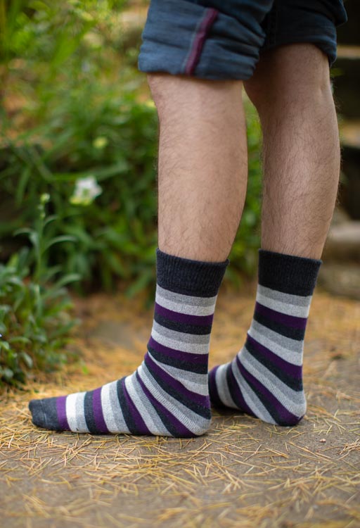 Pride Stripes Cotton Crew Socks