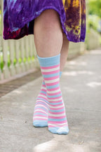 Pride Stripes Cotton Crew Socks