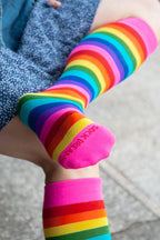 Gilbert-Baker Rainbow Pride Stripes Knee High Socks