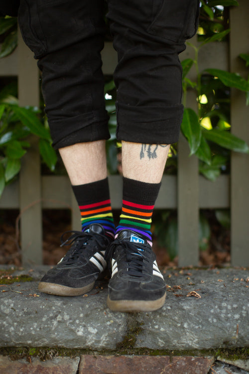 Rainbow Brights Crew Socks