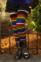 Rainbow Brights Thigh High Socks