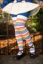 Rainbow Brights Thigh High Socks