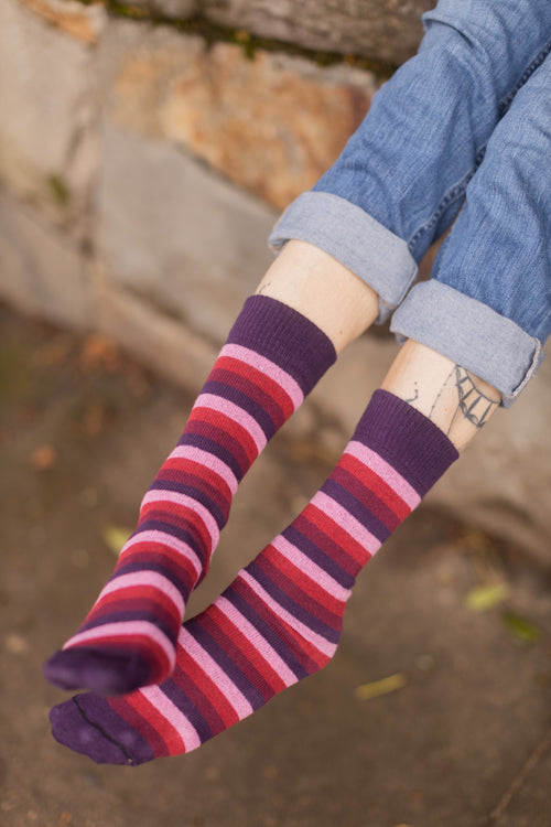 Simply Striped Tube Socks