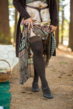 Vertical Lines Thigh High