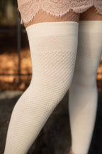 Wool Waffle Extraordinary Thigh High
