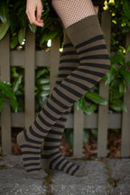 Forest Stripes Extraordinary Thigh High