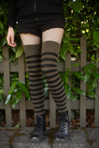 Forest Stripes Extraordinary Thigh High