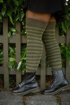 Forest Stripes Extraordinary Thigh High