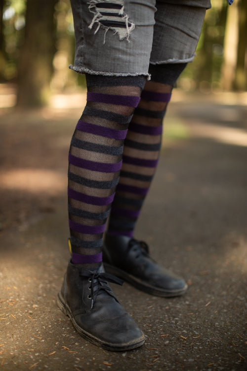 Gossamer Stripes Extraordinary Thigh High