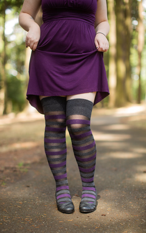 Gossamer Stripes Extraordinary Thigh High