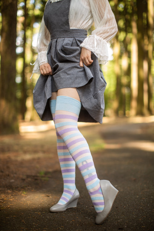 Gossamer Stripes Extraordinary Thigh High