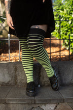 Longer Gradient Stripe Extraordinary Thigh High