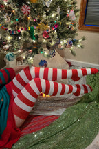 Longer Candy Cane Stripe Extraordinary Socks