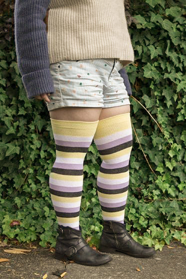 Pride Stripes Extraordinary Thigh High Socks