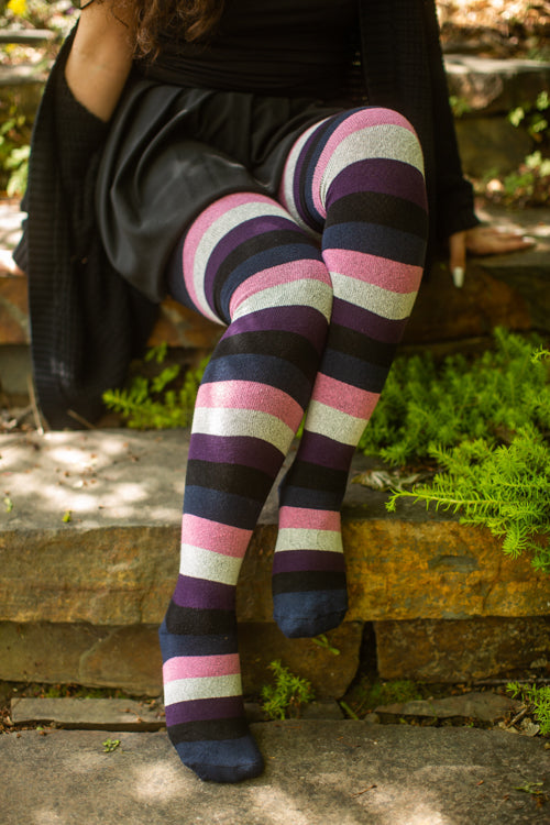 Pride Stripes Extraordinary Thigh High Socks