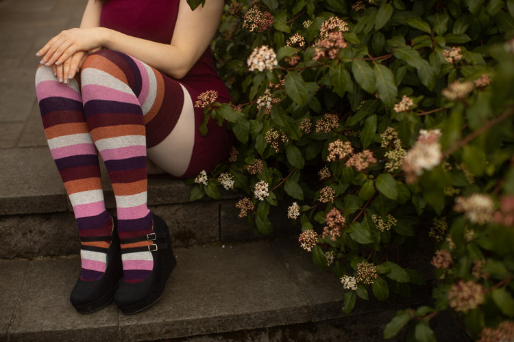 Pride Stripes Extraordinary Thigh High Socks