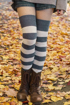 Longer Striped Extraordinary Thigh High Socks