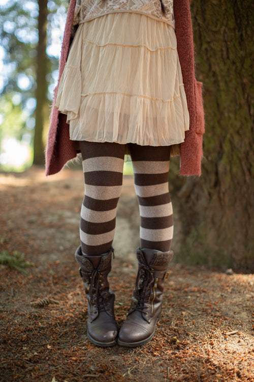 Striped Extraordinary Thigh High Socks
