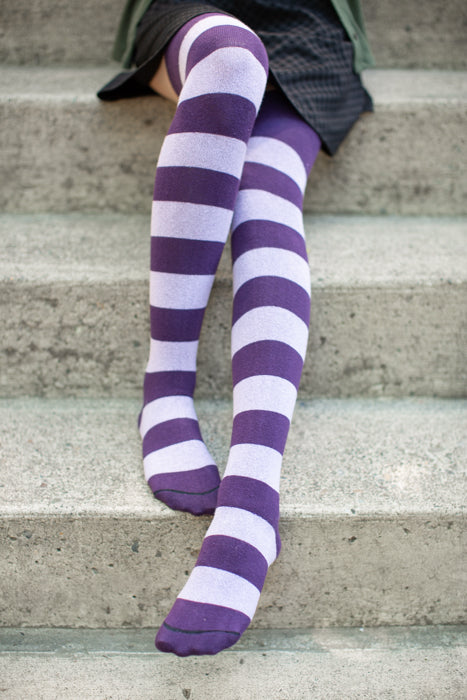 Striped Extraordinary Thigh High Socks