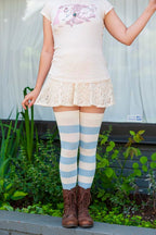 Striped Extraordinary Thigh High Socks