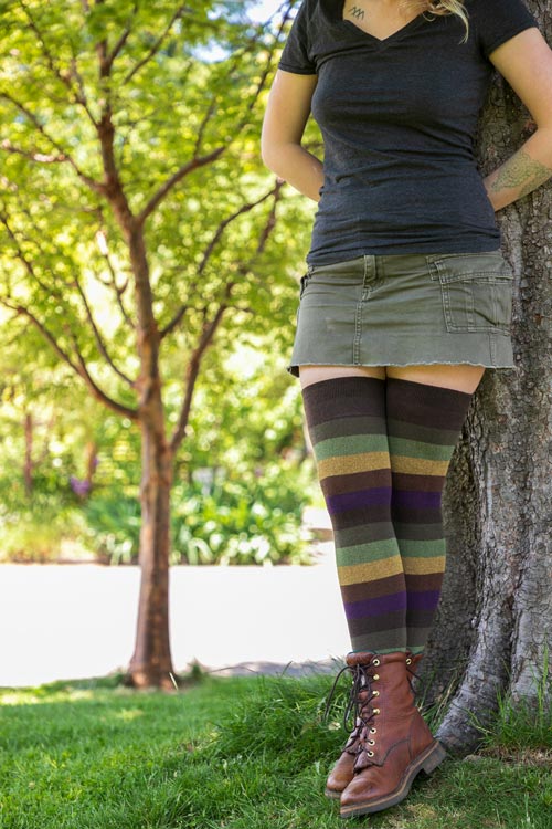 Elemental Stripes Extraordinary Thigh High