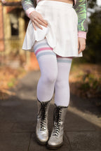 Longer Cotton Top-Striped Extraordinary Thigh High