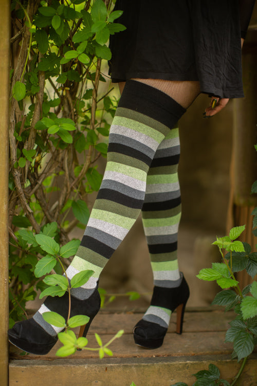 Pride Stripes Extraordinary Thigh High Socks