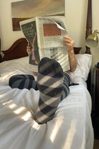 XL Foot Longer Striped Extraordinary Thigh High