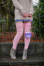 Longer M45 Ribbed Thigh High with Roll Top