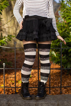 Cookies and Cream Thigh High Socks