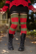 Nightmare Sweater Stripes Thigh High